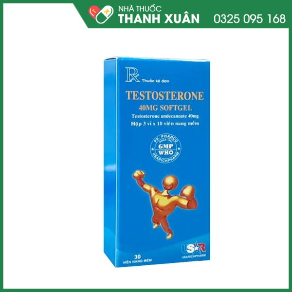 Testosterone 40mg bổ sung testosterone cho nam giới